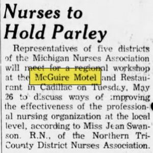 McGuires Grill & Motel - May 1964 Article